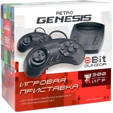 Retro Genesis 8 Bit Junior 300 игр (AV подключение и проводные геймпады)