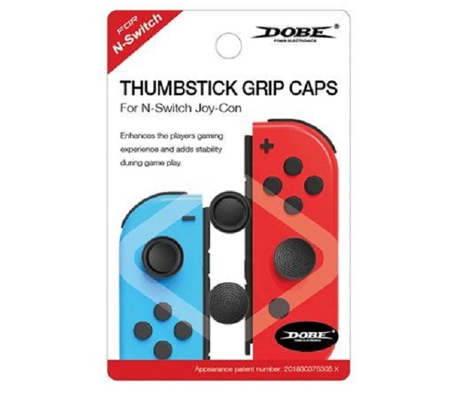 Накладки Thumbstick Grip для Joy-Con 4шт (черный)
