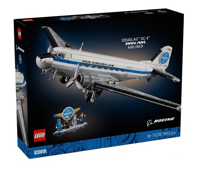 11378 LEGO Icons Douglas DC-3 PAN AM Airliner