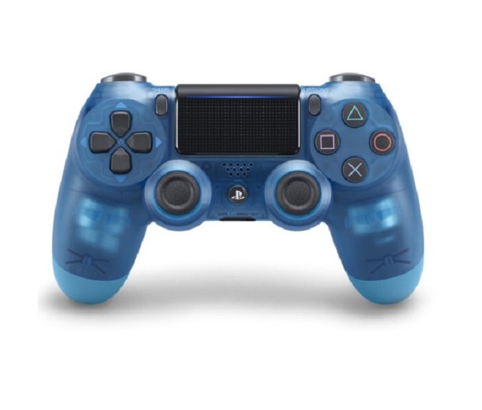 Геймпад DualShock 4 V2 синий прозрачный (точная копия)